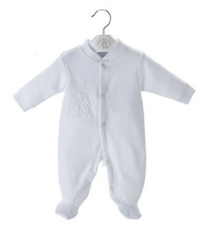 DANDELION Sleepsuit "Rabbit Star" White